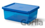 LEGO úložný box s organizérom - modrá