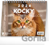 NOTIQUE Stolní kalendář Kočky 2026