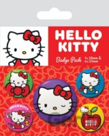 Placka odznak set 5 ks Hello Kitty: Pózy