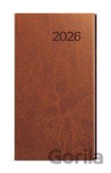 Týdenní diář 2026 Jakub Vivella kapesní hnědá