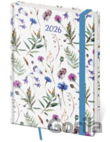 Týdenní diář 2026 A5 Vario Wildflowers s gumičkou