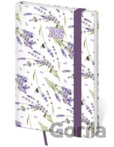 Kapesní diář 2026 Vario Lavender s gumičkou
