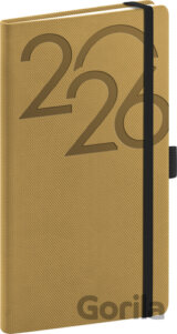 NOTIQUE Vreckový diár Ajax 2026 (zlatý)