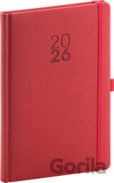 NOTIQUE Týždenný diár Diamante 2026 (červený)