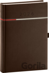 NOTIQUE Denný diár Tomy 2026 (hnedo-červený)