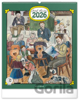 NOTIQUE Nástenný kalendár Josef Lada 2026