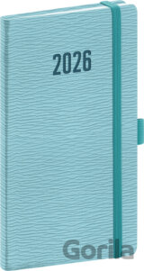 NOTIQUE Vreckový diár Rivoli 2026 (svetlomodrý)