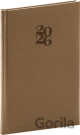 NOTIQUE Týždenný diár Essenza 2026 (oriešok)
