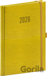 NOTIQUE Týždenný diár Rivoli 2026 (žltozelený)