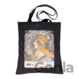 Plátená taška Alfons Mucha – Zodiak, čierna