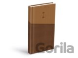 Diář 2026 D802 PU dark brown/beige