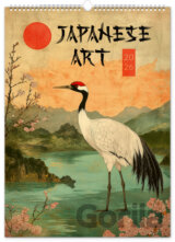 NOTIQUE Nástenný kalendár Vintage plagáty – Japanese art 2026
