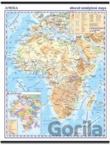 Afrika - školní nástěnná obecně zeměpisná mapa , 1:10 mil./96x136 cm