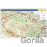 Česká republika - nástěnná fyzická mapa 1:500 tis./99x62,5 cm