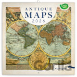 NOTIQUE Nástenný poznámkový kalendár Antique maps (Staré mapy) 2026