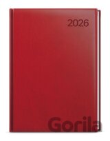 Týdenní diář 2026 Tomáš Vivella A4 bordó