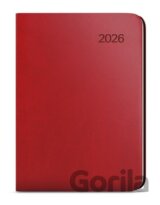 Týdenní diář 2026 Zoro Vivella A5 bordó
