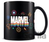 Keramický hrnček Marvel: Dúhové logo