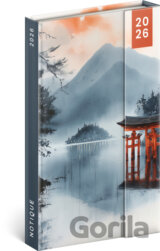 NOTIQUE Týždenný magnetický diár Japonsko 2026