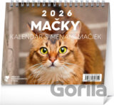 NOTIQUE Stolový kalendár Mačky 2026