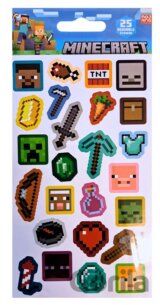Znovu použiteľné samolepky Minecraft: Ikony z hry 1 arch