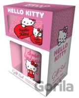 Darčekový set - hrnček s táckom a príveskom Hello Kitty: Moje srdce