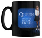 Keramický hrnček Queen: I want to break free