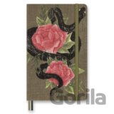 Moleskine - zápisník Snake Roses (v krabičke)