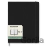 Moleskine – 18-mesačný plánovací zápisník (diár) 2025/2026 - čierny