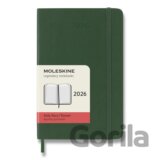 Moleskine – 12-mesačný denný diár 2026 - tmavo zelený
