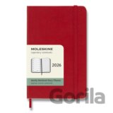 Moleskine – 12-mesačný týždenný plánovací zápisník (diár) 2026 - červený
