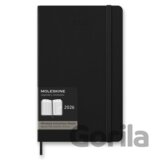 Moleskine – 12-mesačný týždenný vertikálny diár PRO 2026 - čierny