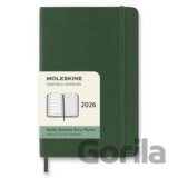 Moleskine – 12-mesačný týždenný plánovací zápisník (diár) 2026 - zelený