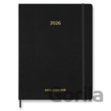 Moleskine – 15-mesačný týždenný vertikálny diár Essential 2026 - čierny