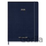 Moleskine – 15-mesačný týždenný vertikálny diár Essential 2026 - modrý