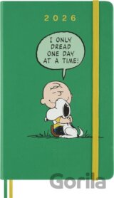 Moleskine – 12-mesačný denný diár 2025 - Peanuts (zelený)