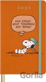 Moleskine – 12-mesačný týždenný plánovací zápisník (diár) 2026 - Peanuts (oranžový)