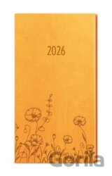 Týdenní diář 2026 Jakub Vivella s ražbou kapesní okrová Louka