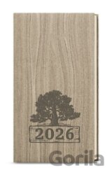 Týdenní diář 2026 Jakub Wood kapesní světle hnědá
