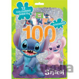 100 samolepek s omalovánkovými listy: Lilo & Stitch