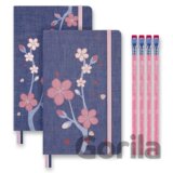Moleskine - set Sakura (zápisníky, grafitové ceruzky)