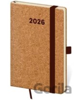 Kapesní diář 2026 Cork s poutkem