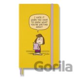Moleskine - zápisník Peanuts (žltý)