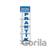 Nástenný kalendár Praktik 2026 (modrý)