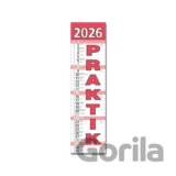 Nástenný kalendár Praktik 2026 (červený)