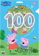 100 metalických samolepek s omalovánkovými listy: Prasátko Peppa