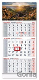 Trojmesačný kalendár Hory 2026-nástenný kalendár