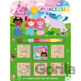 Pečiatky 5 + 1 s voskovkou Princezné