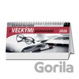 Stolový stĺpcový kalendár s veľkými písmenami 2026