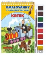 Omalovánky s vodovými barvami a štětcem: Krtek